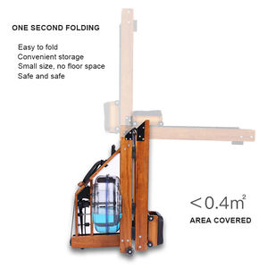 Máquina de Remo de Agua Cheernin Wood Rower para Gimnasio en Casa con Monitor LCD, Asiento Ergonómico, Riel Doble, Plegable y con Asiento - Product Image 4