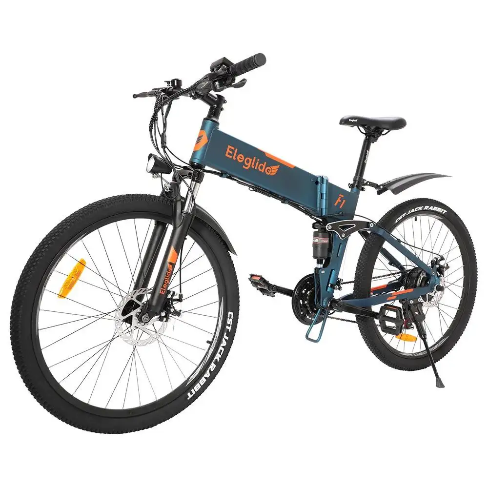 Eleglide-Bicicleta Eléctrica F1 plegable portátil, Bici Urbana de montaña de 26 pulgadas, batería extraíble de 36V 10,4ah, Motor de 250W, 25 km/h