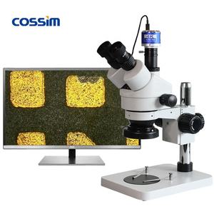 モバイルスマートフォン修理用ピラーブラケットスタンド付き7X〜45X卸売産業用双眼ステレオ電話顕微鏡 - Product Image 4