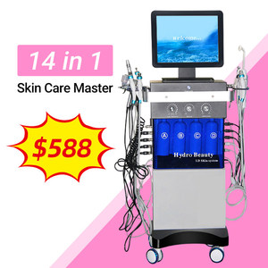 เครื่องไฮโดรเดอร์มาเบรชั่น 14 in 1 พร้อมเครื่องวิเคราะห์ผิวแบบฟองขนาดเล็ก สำหรับทำความสะอาดผิวหน้าอย่างล้ำลึก - Product Image 2