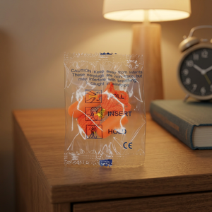 Bouchons d'oreilles en mousse PU orange de qualité supérieure, NRR 31 dB, doux, confortables et efficaces pour la protection auditive pendant le sommeil et les études - Product Image 3