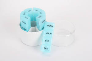 กล่องพลาสติกจัดเก็บยาสำหรับเดินทาง,กล่องพลาสติกทรงกลมมีระบบอัจฉริยะทำงานอัตโนมัติมีช่องใส่ยา7วัน - Product Image 5