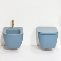 WC suspendus en céramique vitrifiée avec réservoir intégré, ensembles de toilettes en marbre, cuvettes de toilettes pour hommes