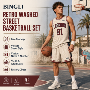 Maillot de basketball personnalisé style athlétique rétro en maille respirante avec logo <span class=keywords><strong>Legends</strong></span> 91, style sport américain classique - Product Image 1