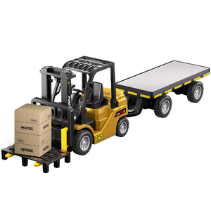 Mini Montacargas de Aleación a Escala 1:64 con <span class=keywords><strong>Control</strong></span> Remoto - Modelo Realista con Carga Tipo C, Ajuste de 3 Velocidades y Demostración Automática, Listo para Usar - Product Image 1