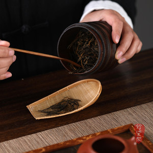 Bamboo Woven <b>Tea</b> Scoop Irregular Shape Handmade <b>Tea</b> Accessory For Kung Fu <b>Tea</b> <b>Set</b> - Product Image 5