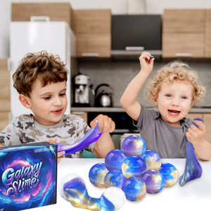 Kit de slime Galaxy, cadeaux de fête pour enfants, slime non collant, humide, doux, jouet de slime miniature en vrac pour garçons et filles, anti-stress - Product Image 4