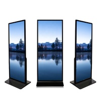 Pantallas Publicitarias con Soporte de Pie de 32, 43, 49, 55, 65, 75 y 86 Pulgadas, 4k 1080p, Android, Soportes Digitales