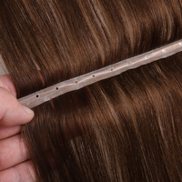 Nouvelle Arrivée Extensions de Cheveux Humains Double Trame Machine Genius Weft Remy Naturelles Russes 100% Cheveux Alignés dans le Sens des Cuticules