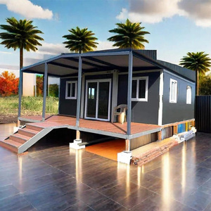 Contenedor expandible de acero prefabricado de lujo personalizado, casa prefabricada modular, Oficina plegable para centro comercial, uso en hotel, panel sándwich - Product Image 1