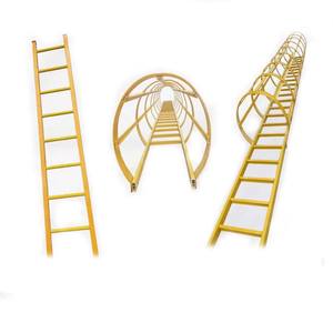 Escaliers de plate-forme d'échelle de cage d'échelle de <span class=keywords><strong>piscine</strong></span> de FRP Résine insaturée et échelles d'étape de fibre de verre sans alcali - Product Image 3