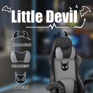 Custom Zero Gravity PC Devil Decor <span class=keywords><strong>Silla</strong></span> de juegos de diseño moderno muestra gratis barato ajustable Racing Gaming sillas con reposapiés - Product Image 4