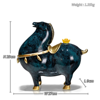 Bon chanceux cadeaux d'affaires décoration de la maison Tang Statue de cheval à la main en résine émaillée Cheval Animal Sculpture