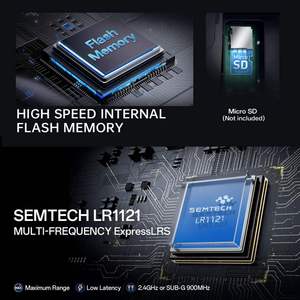 RadioMaster ExpressLRS TX15 Max Radio 2.4GHz ou SUB-G 900MHz Contrôleur RC à faible latence et portée maximale pour drone FPV Pièces RC - Product Image 5