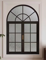 Fenêtre coulissante horizontale en aluminium de fabrication directe avec vitrage fixe supérieur pour bâtiments modernes