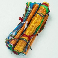 Drapeaux de prière tibétains Intérieur Extérieur Méditation Bouddhiste Drapeau Satin Affirmation Windhorse Drapeaux de prière