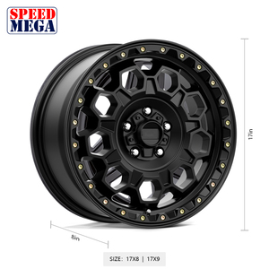 Rines Personalizados para Camioneta, Forjados y Pulidos, en Negro Fresado, de 15, 16, 17, 18, 19, 20 y 22 Pulgadas, para Dodge Ram y Ford - Product Image 5
