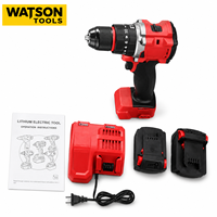 Kit perceuse-visseuse sans fil avec batterie au lithium, chargeur et batteries