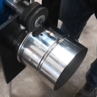 Machine rotative ronde de butin de rouleau de perle de tôle de conduit pour le perlage galvanisé de feuille