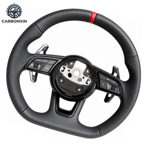 Volante Deportivo de Cuero para Audi A3/A4/B8/B9/A5/A6/A7/C7/Q3/Q5/A3/S3/S8/R8 con 4 Radios y Agarre de 50 mm - Product Image 2