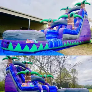 Commercial Custom Size Inflatable Coconut Palm Tree Water Slide