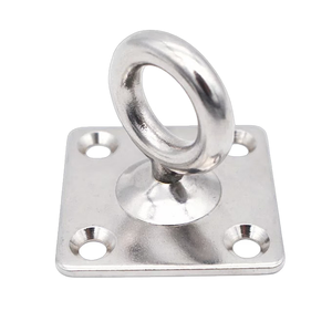 Plaque de fixation carrée en acier inoxydable 304 de 8 mm, quincaillerie marine, plaque de pont <span class=keywords><strong>d</strong></span>'<span class=keywords><strong>amarrage</strong></span> rectangulaire avec <span class=keywords><strong>anneau</strong></span> pour bateau - Product Image 6