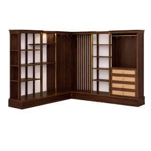 Harrington Multifunction <b>Wardrobe</b> Standing <b>Rack</b>, 2100x2500x2400mm, brown, precise ±5mm tolerance, ideal storage holder offering - Product Image 1