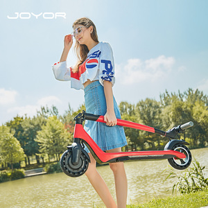 2021 JOYOR Scooter eléctrico urbano rentable para adultos 8 pulgadas <span class=keywords><strong>A3</strong></span> 350W Scooter eléctrico de dos ruedas App tipo de batería inteligente - Product Image 4