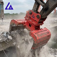 Grappin de tri hydraulique rigide à 2 tubes en acier haute performance Ligong NM500 avec emballage d'exportation standard