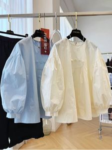 Camisa <span class=keywords><strong>de</strong></span> Mujer al por Mayor, Primavera 2026, Nueva <span class=keywords><strong>Moda</strong></span>, Elegante, Casual, Cuello Redondo, Color Sólido, Manga Larga - Product Image 2