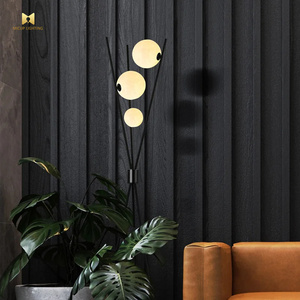 Lámpara de Pie LED de Diseño Nórdico Moderno y Minimalista con Luz Lunar Estrellada para Dormitorio, Mesita de Noche, Estudio, Sala de Estar y Sofá - Product Image 4