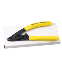 Alat Pengupas Kabel Optik FTTH Genggam 3 Lubang Fiber Optic Miller Tripper DC 12V Port RJ45/SFP untuk Kabel CFS-3