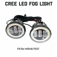 Vente en gros de phares antibrouillard LED Angel Eye bicolores 20W 9-30V 26150-1CA0A pour Infiniti FX37 Luxury Sport SUV, pièces de rechange