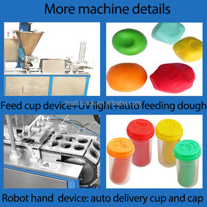 Máquina automática <span class=keywords><strong>de</strong></span> embalaje <span class=keywords><strong>de</strong></span> tazas play DOH, máquina llenadora y taponadora <span class=keywords><strong>de</strong></span> plastilina - Product Image 4