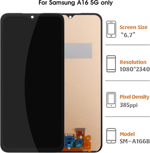 Pantallas LCD para Teléfonos Móviles al por Mayor, Repuesto OLED para Samsung <span class=keywords><strong>Galaxy</strong></span> A16 A166, Pantalla Full HD, Accesorios para Móviles, Repuesto de Pantalla - Product Image 2