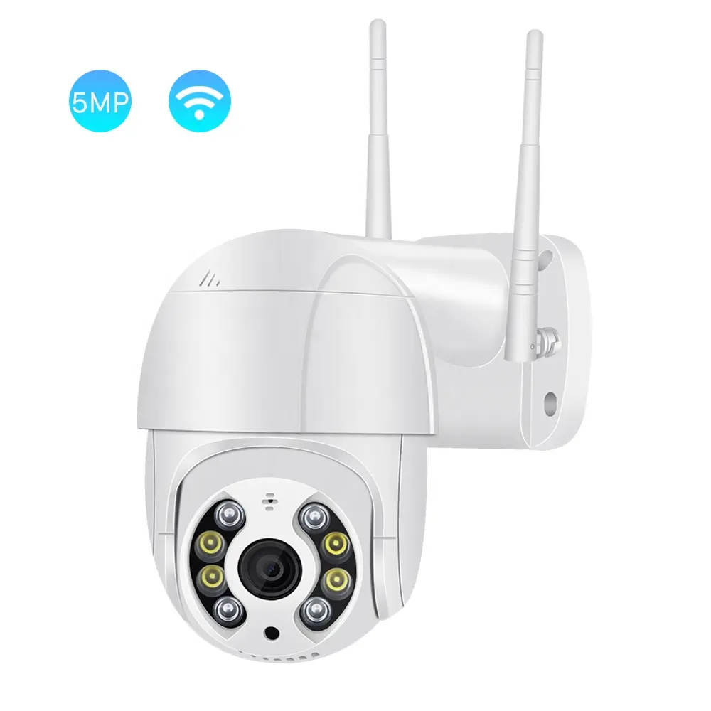 BESDER 5MP Mini boyutu Wifi PTZ açık IP kamera gözetim renkli gece görüş hız Dome kablosuz ev güvenlik kamerası