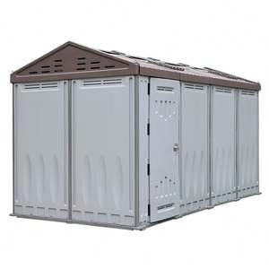 Vente en gros maisons modulaires armoire de rangement extérieure préfabriquée abris imperméables abris de <span class=keywords><strong>jardin</strong></span> en plastique stockage portable hangar de stockage - Product Image 5