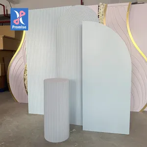 Promessa 3D PVC muro di plastica Board per decorazione di nozze fiore sfondo arco parete