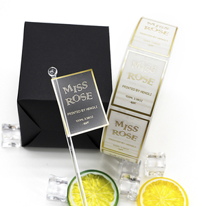 Impression personnalisée adhésive imperméable <span class=keywords><strong>feuille</strong></span> d'or estampage à chaud Pvc vinyle Transparent Logo autocollant rouleau étiquettes d'emballage - Product Image 5