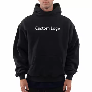 Jerseys de peso pesado de terciopelo de algodón informal con estampado personalizado de alta calidad, sudaderas con capucha y sudaderas para hombres - Product Image 1