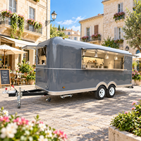 Etodevice Chariot de glaces de rue de 5 m, Camionnette mobile pour poulet rôti, Remorque alimentaire mobile, Camion mobile