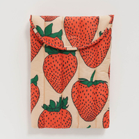 Sac d'ordinateur moelleux Beige matelassé Puffy pochette pour ordinateur portable 13 pouces Rectangle matelassé étui de transport housse d'ordinateur portable pour les femmes avec poignée