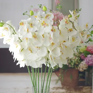 Diğer dekoratif çiçekler ve bitkiler yapay beyaz orkide dekoratif çiçekler orkide bitkiler satılık