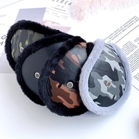 Cache-oreilles d'hiver camouflage pour hommes, doublure polaire épaisse, protection auditive coupe-vent pour l'extérieur et la conduite