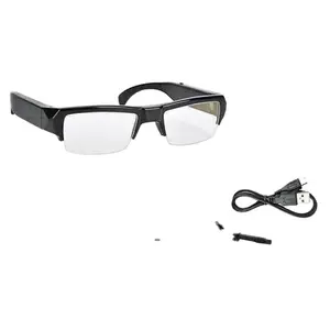 במלאי 4k HD300 משקפיים חצי מסגרת משקפיים עם מצלמה עם כרטיס זיכרון מצלמה עדשת זכוכית משקפי מצלמה