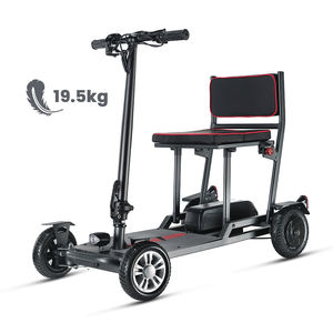 Scooter de movilidad de viaje Luz de lujo 19KG Scooter plegable 4 ruedas Movilidad para adultos Todoterreno eléctrico para personas mayores discapacitadas - Product Image 2