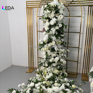 LEDA ของตกแต่งงานแต่งงาน ผ้าปูพื้นแบบสั่งทำได้ ผ้าปูพื้นลายดอกไม้สีชมพู ของตกแต่งทางเดินสำหรับงานอีเว้นท์ - Product Image 6