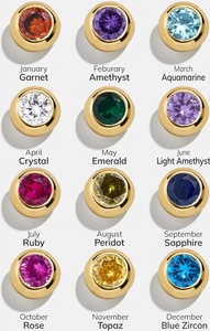 Braccialetti di astrologia con pietra di cristallo singola con catena punteggiata in acciaio inossidabile - Product Image 3