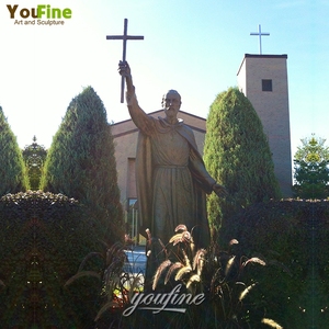 Tượng Thánh <span class=keywords><strong>Isaac</strong></span> Jogues Bằng Kim Loại Đúc Đồng Công Giáo Ngoài Trời Kích Thước Cuộc Sống - Product Image 5