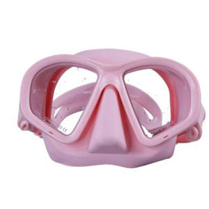 หน้ากากดำน้ำฟรีไดฟ์วิ่งแบบซิลิโคนคุณภาพสูง กรอบเคลือบเงา ปริมาตรอากาศน้อย - Product Image 2